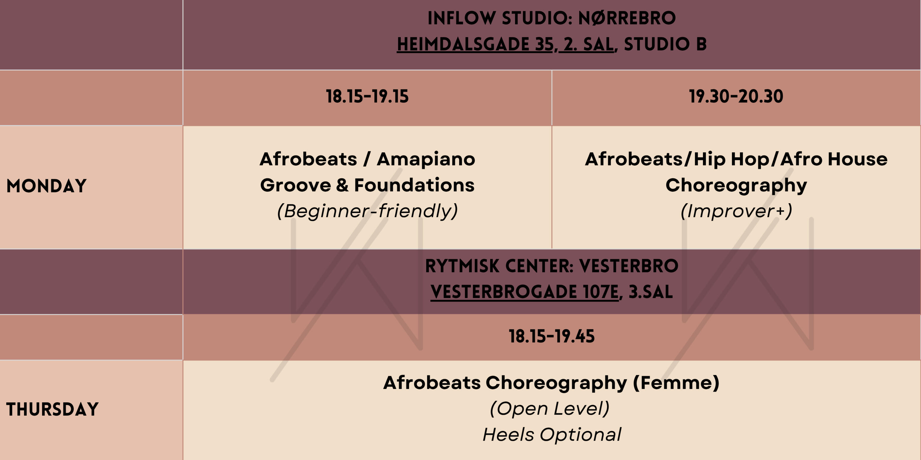 Weekly Dance Classes in Copenhagen K.DanceLab Afrobeats Classes in copenhagen